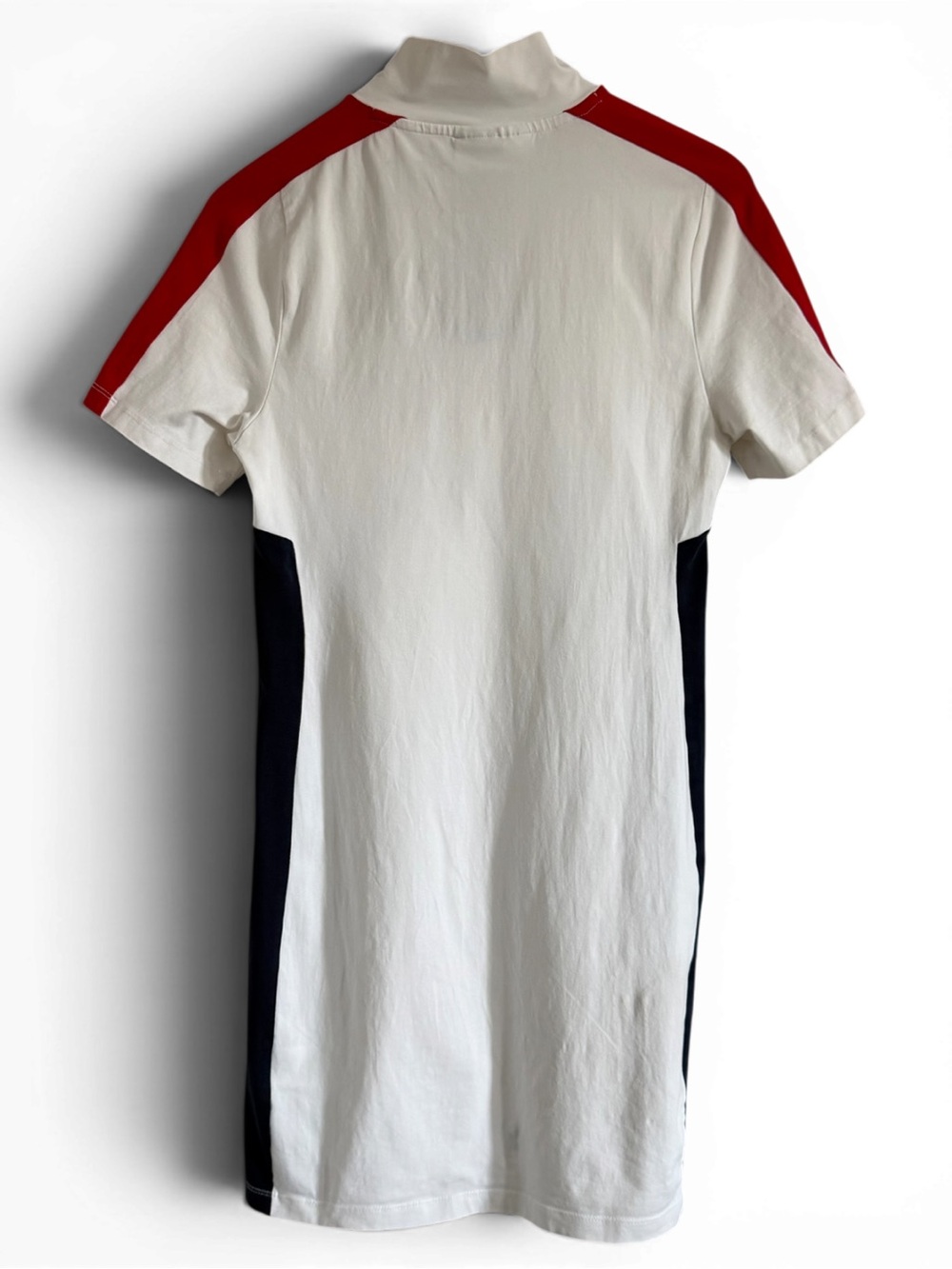 Fila White Dress with Red Shoulder Stripes & Navy Side Panels - Picture 3 of 4
